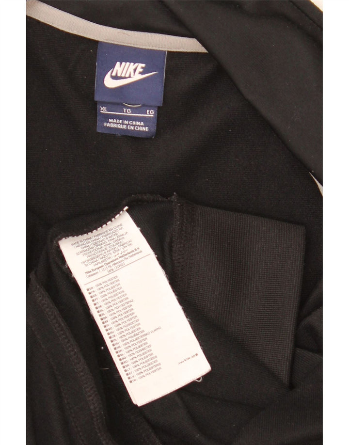 Męska kurtka dresowa Nike XL, czarny, poliester z blokami kolorów