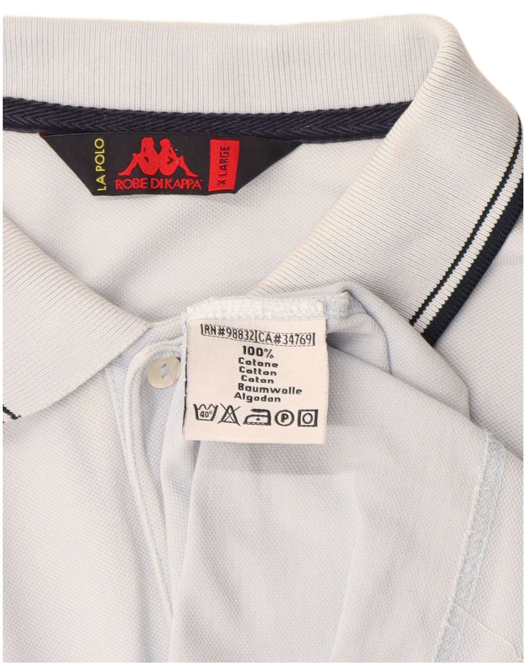 Męska koszulka polo Kappa XL, niebieska, bawełniana
