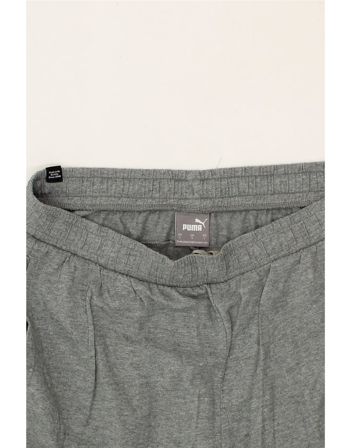 PUMA Mens Graphic Sport Shorts Large  Grey Cotton Vintage Puma and Second-Hand Puma from Messina Hembry 