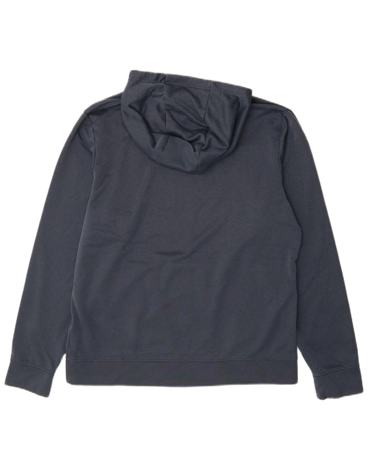 Męski sweter z kapturem The North Face z grafiką, duży, granatowy, poliester