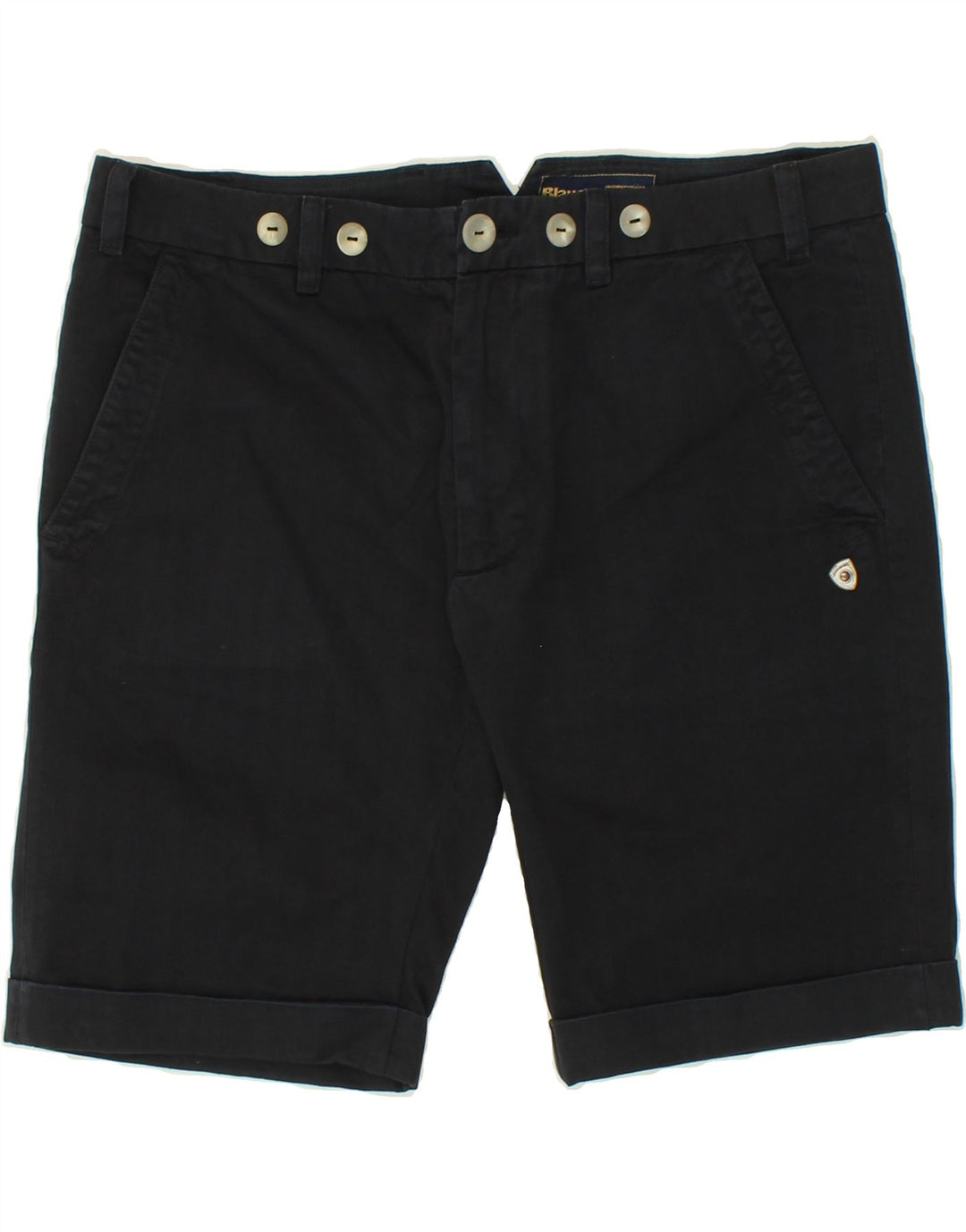 BLAUER Mens Chino Shorts W34 Large Navy Blue Cotton Vintage Blauer and Second-Hand Blauer from Messina Hembry 