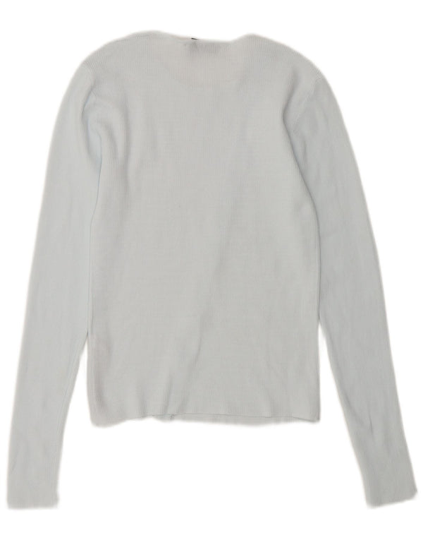 Damski krótki kardigan Zara UK 10, mały, niebieski nylon