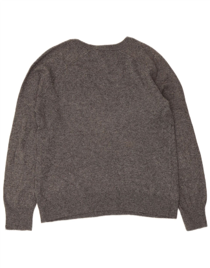 Damski sweter ZARA z dekoltem w łódkę UK 14 Średni szary