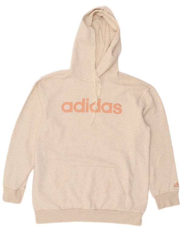 Damska bluza z kapturem Adidas Graphic Oversize UK 8/10 Small Beige Flecked