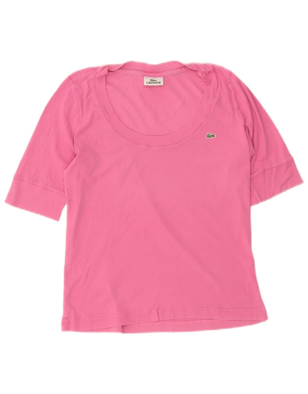 T-shirt damski Lacoste, rozmiar 44, duży, różowy, bawełniany