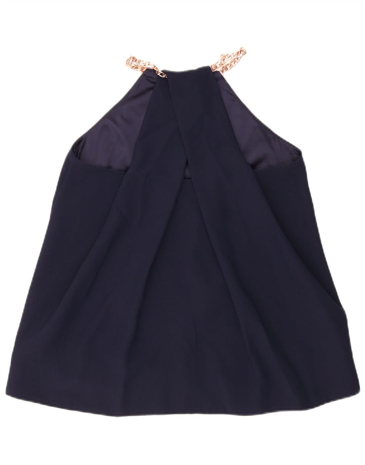 Damski top na ramiączkach Ted Baker, rozmiar 2, mały, granatowy, poliester
