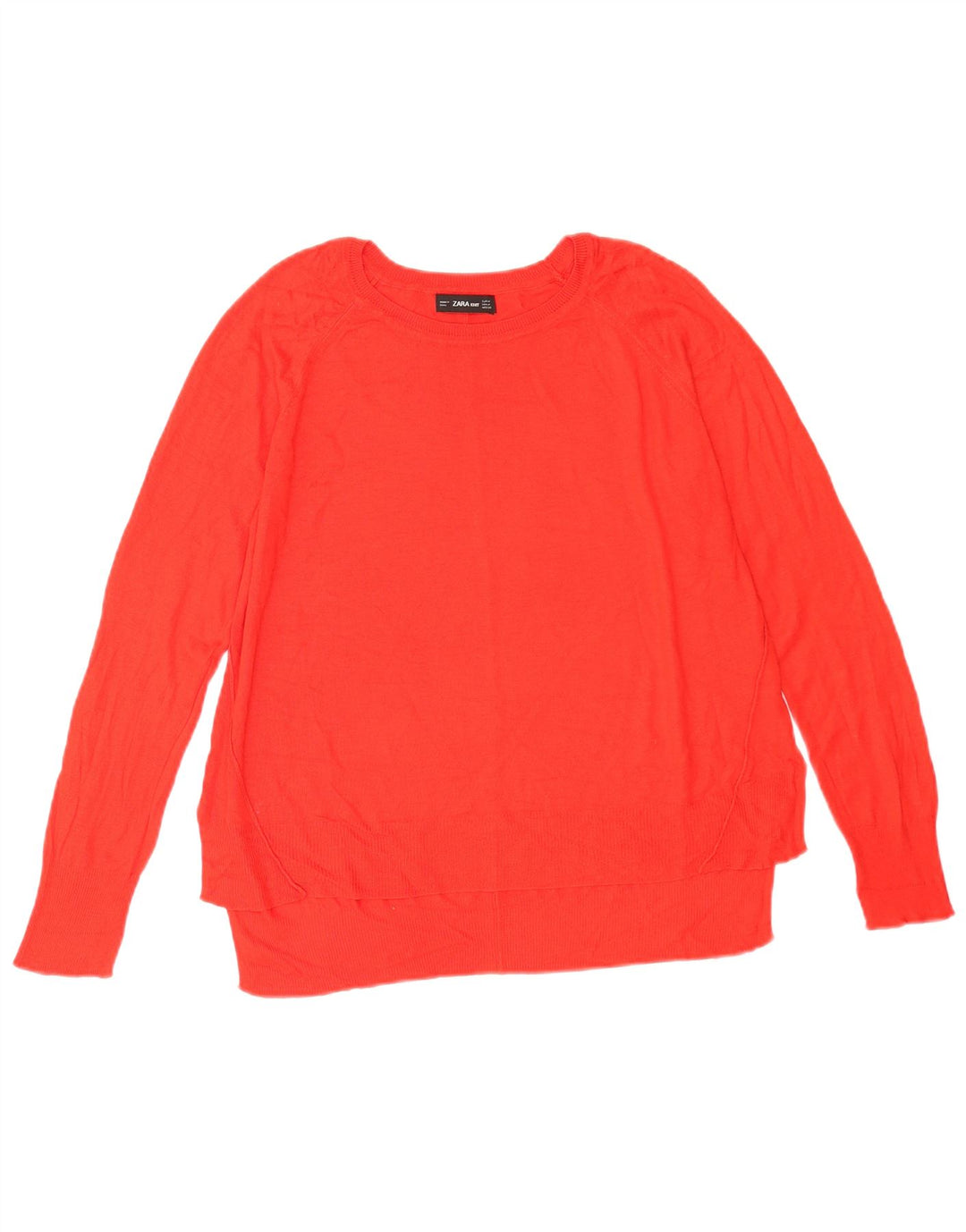 Sweter damski Zara z dekoltem w łódkę UK 14, średni czerwony