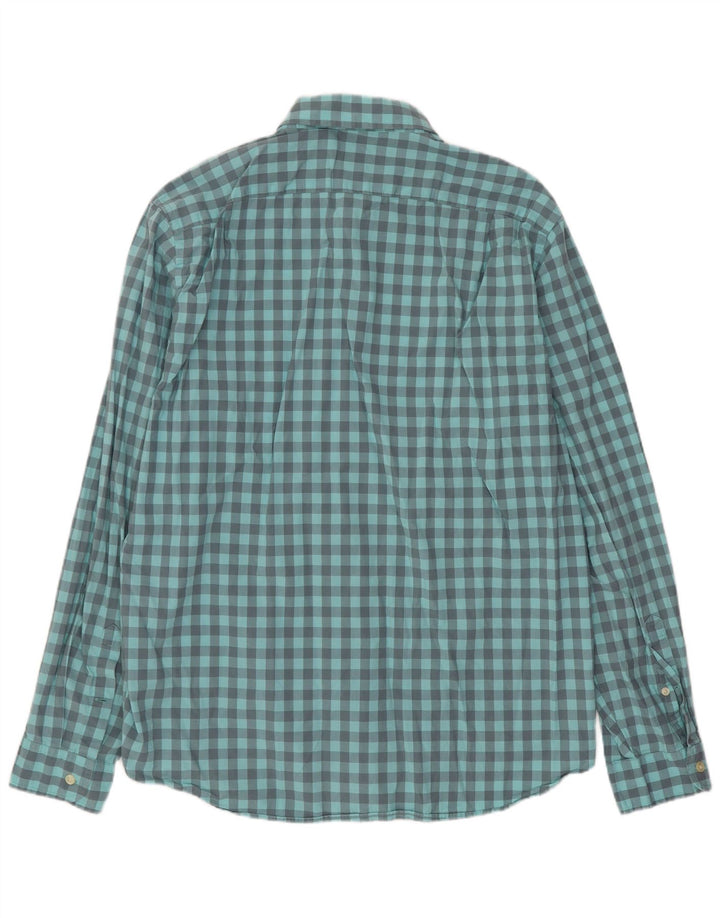 Koszula męska J. Crew, duża, niebieska bawełniana kratka