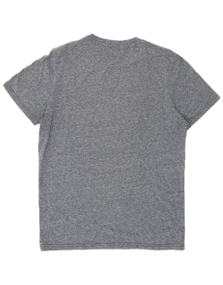 Męski T-shirt z grafiką Jack & Jones, średni niebieski nakrapiany