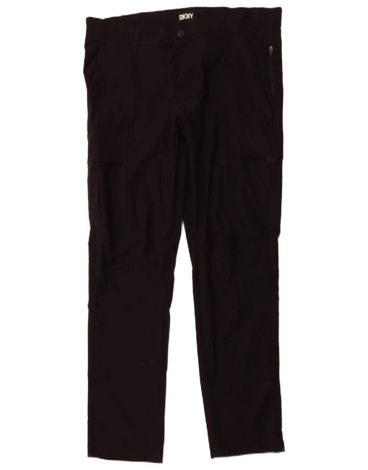 Męskie spodnie cargo Dkny Slim Fit W34 L32 Czarny nylon