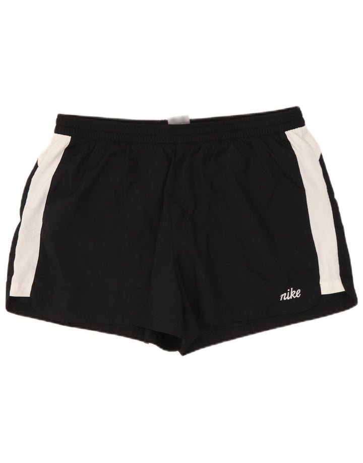 Damskie spodenki sportowe NIKE US 12/14, duży czarny poliester z blokami kolorów