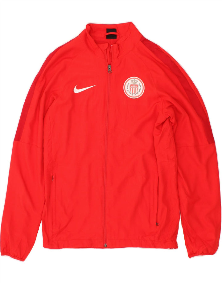 NIKE Mens Dri Fit Graphic Tracksuit Top Jacket Small Red Polyester Vintage Nike and Second-Hand Nike from Messina Hembry 