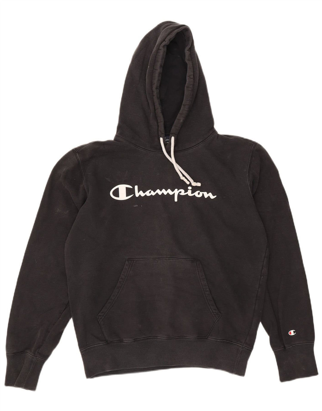 Męski sweter z kapturem Champion Graphic, średni czarny, bawełniany
