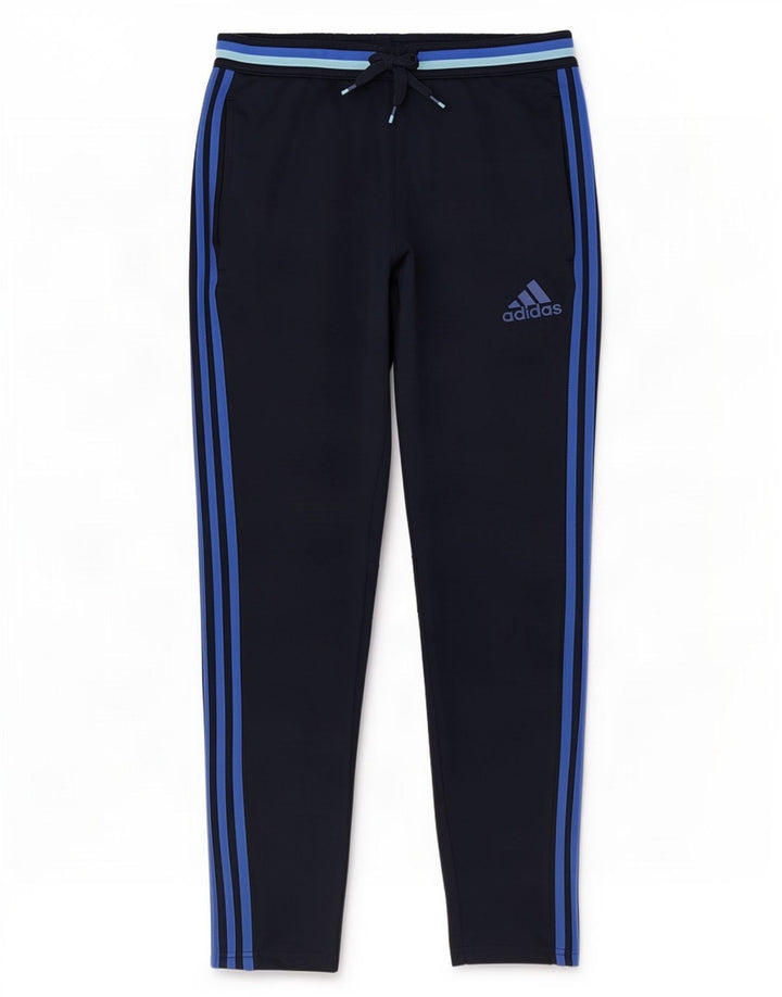 Męskie spodnie dresowe Adidas Climacool, małe, granatowe, z poliestru