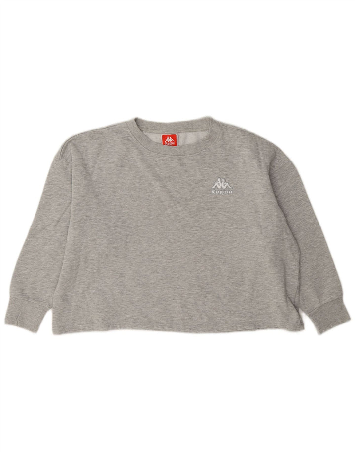 Bluza damska Kappa Crop Oversize UK 10 Small Grey Flecked