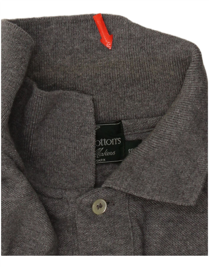 Męska koszulka polo Henry Cottons, mała, szara, bawełniana