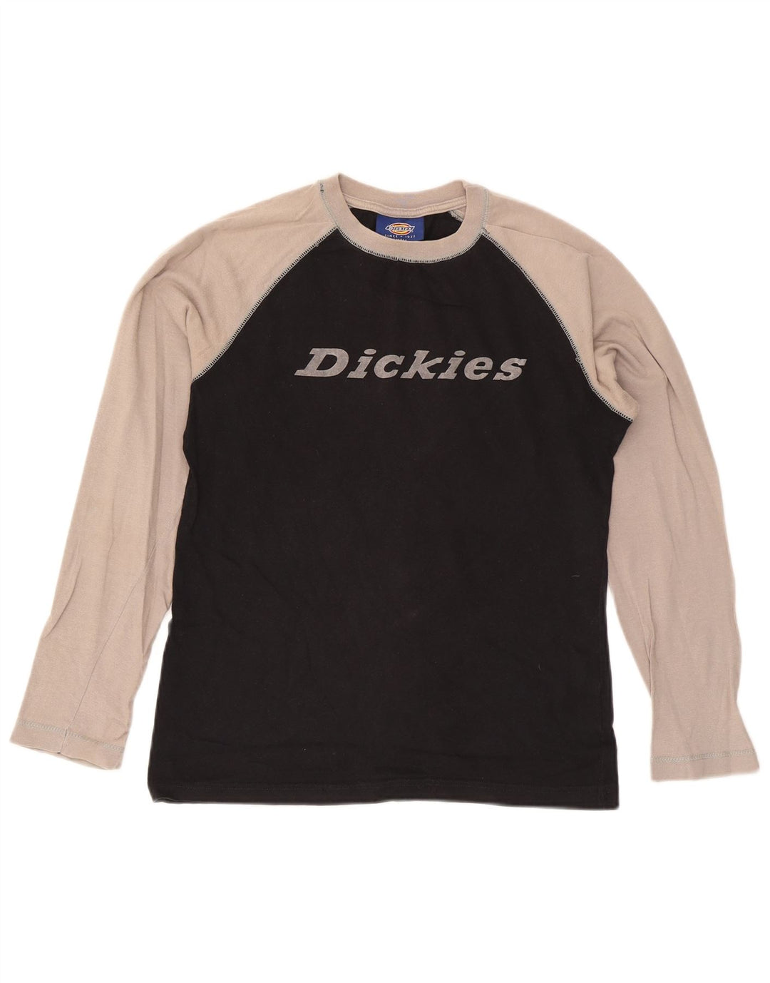 Męski top Dickies z grafiką, długim rękawem, małą czarną, bawełnianą w bloki kolorów