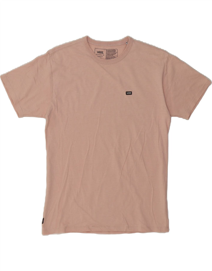 VANS Mens Classic Fit T-Shirt Top Medium Pink Cotton Vintage Vans and Second-Hand Vans from Messina Hembry 