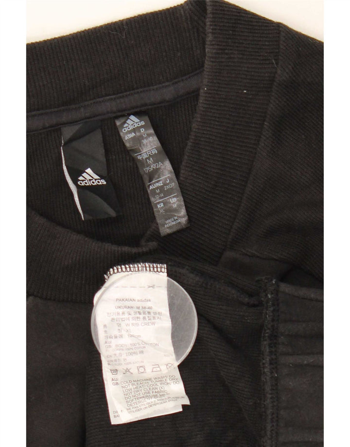 Damska bluza Adidas Crop Jumper UK 14 Medium Black Colorblock