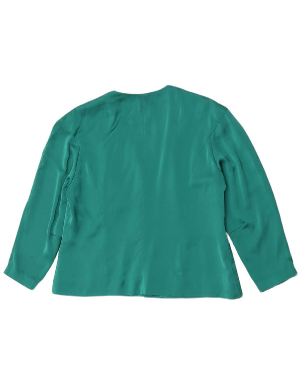 Damska bluzka koszulowa Yvette z rękawem 3/4, EU 44 XL, zielona