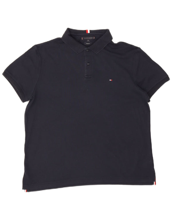 Męska koszulka polo Tommy Hilfiger o regularnym kroju XL, granatowa, bawełniana