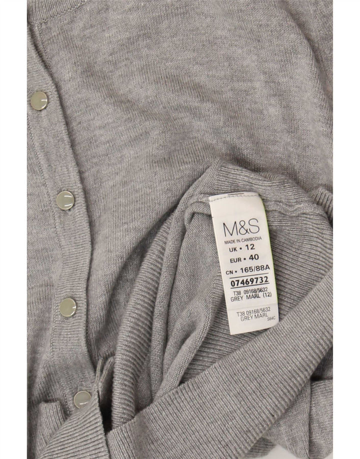 Sweter damski Marks & Spencer UK 12, średnioszary, wiskoza