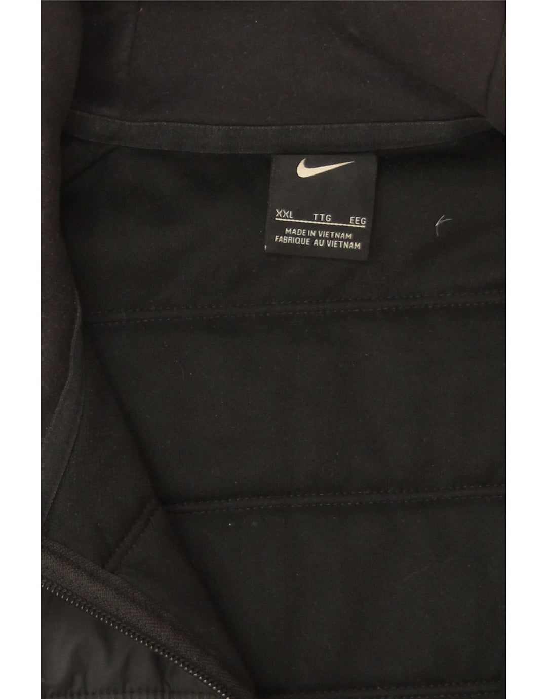 Męska ocieplana kurtka z kapturem Nike UK 44 2XL Czarny poliester