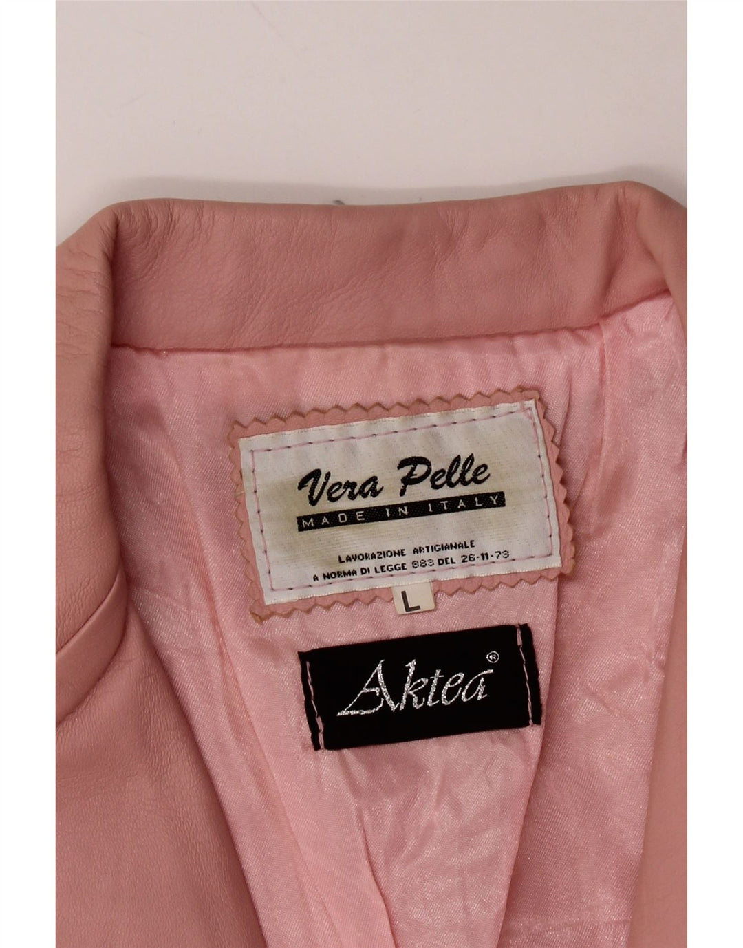 LAVORAZIONE ARTIGIANALE Damska marynarka zapinana na 1 guzik UK 14, duży róż