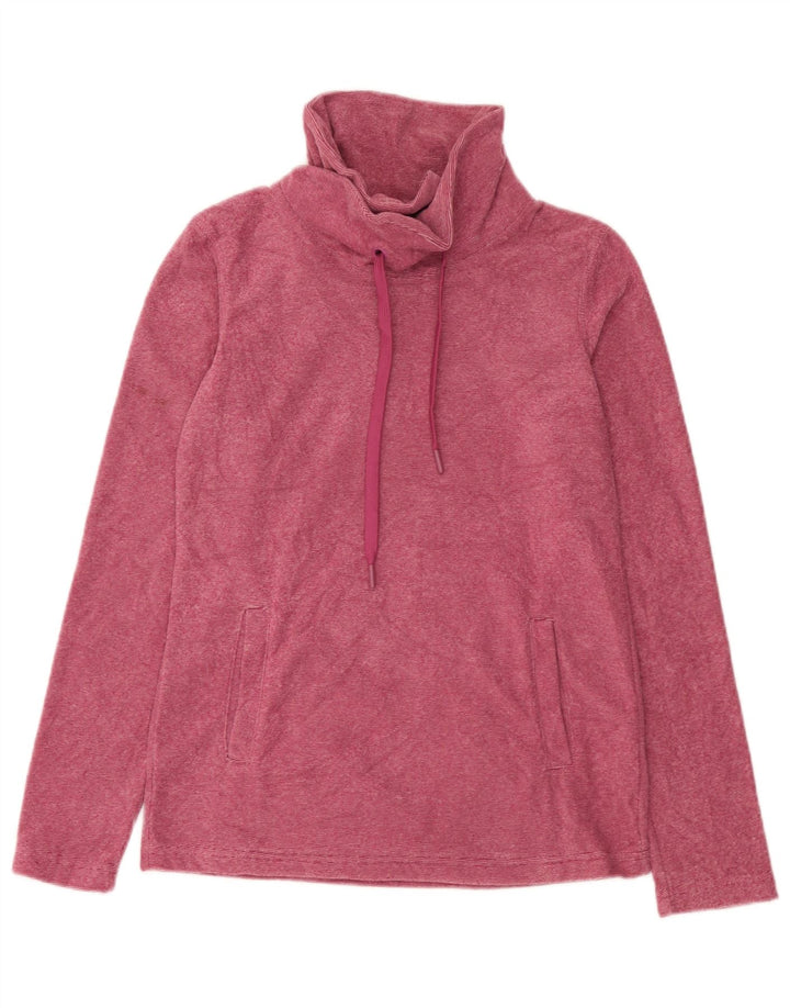 Damski sweter polarowy Mountain Warehouse UK 8, mały, różowy, poliester w prążki