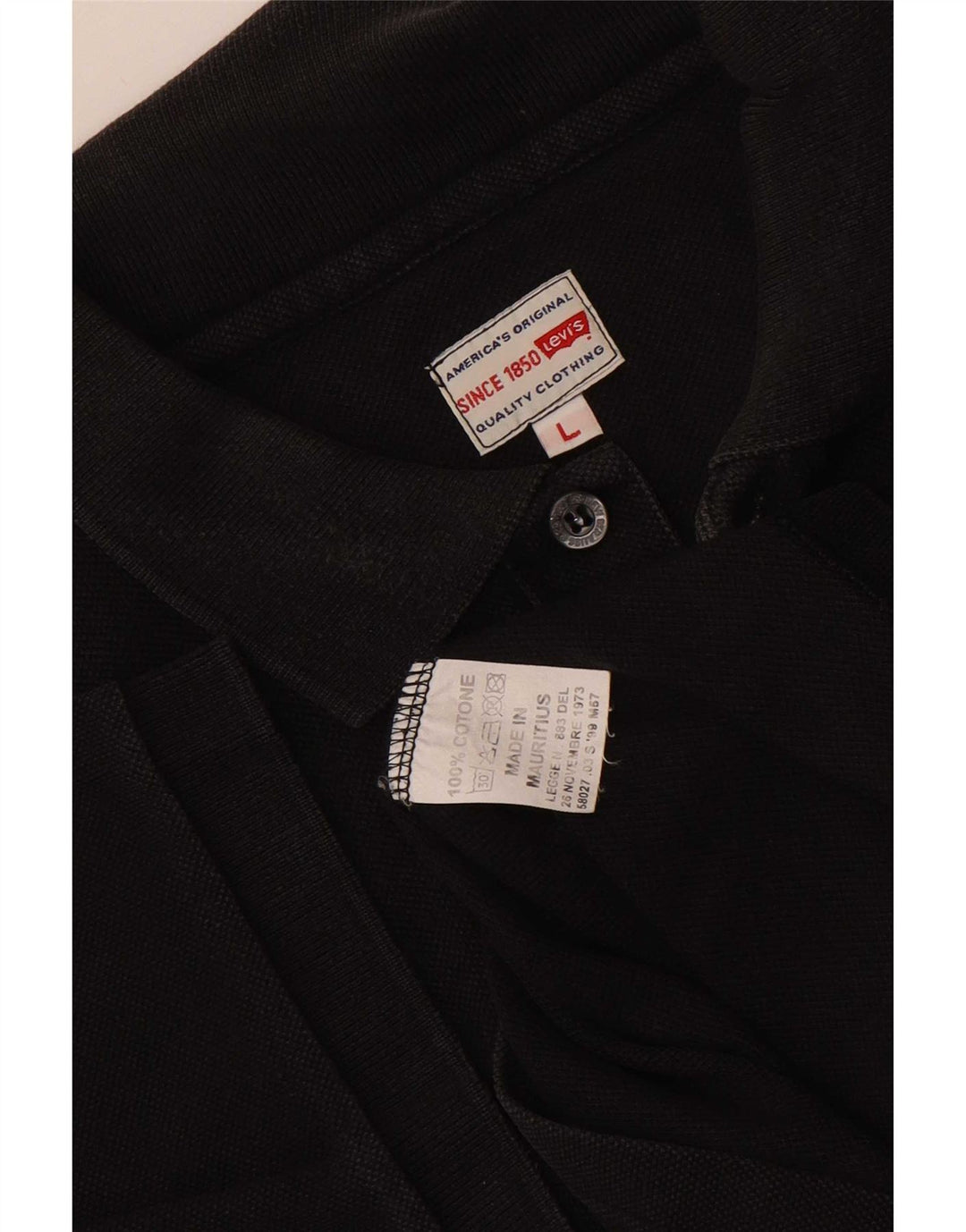 Męska koszulka polo Levi's, duża, czarna, bawełniana