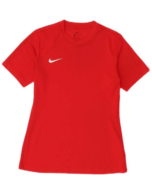 Męski T-shirt Nike Dri Fit Top, średni czerwony poliester
