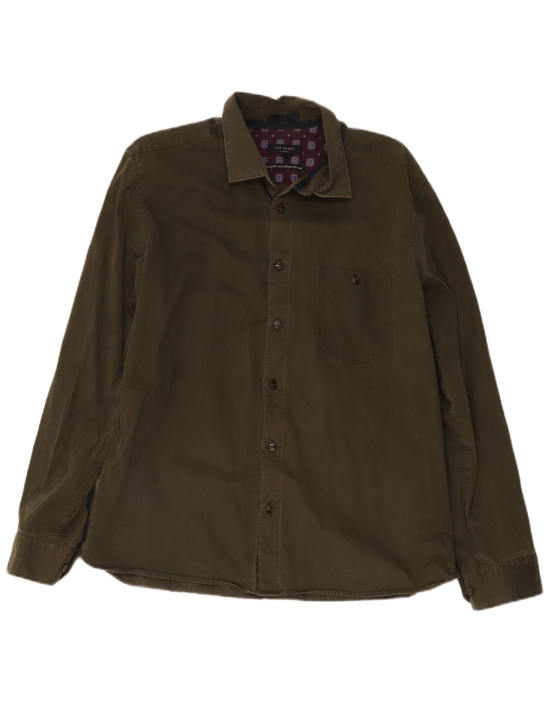 Koszula męska Ted Baker, rozmiar 5 XL, bawełniana khaki