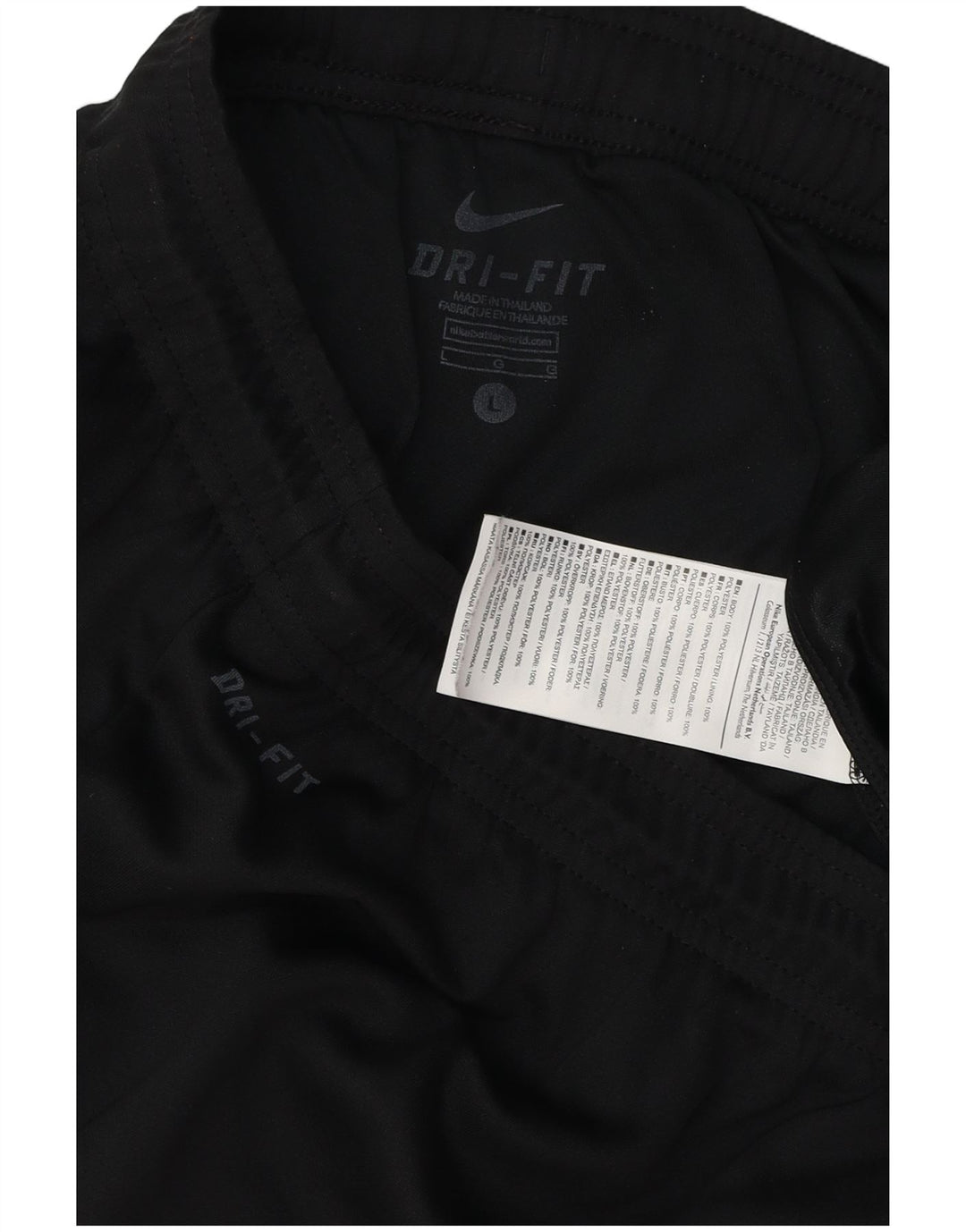 Męskie spodenki sportowe Nike Dri Fit, duże, czarne, poliestrowe