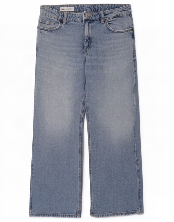 Damskie proste dżinsy Zara EU 36 XS W26 L29 Niebieskie