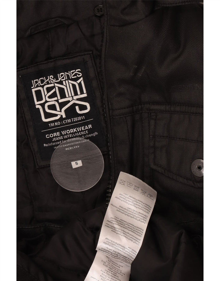 Męska kurtka użytkowa Jack & Jones UK 36, mała, czarna, bawełniana