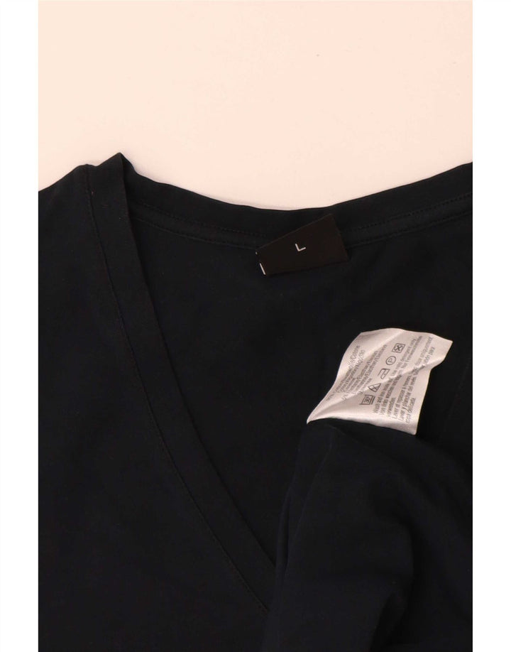 T-shirt męski Hugo Boss, duży, granatowy, bawełniany