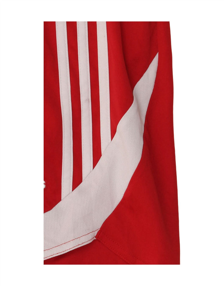 Męskie spodenki sportowe Adidas Climacool, małe, czerwone, z blokami kolorów, poliestrowe
