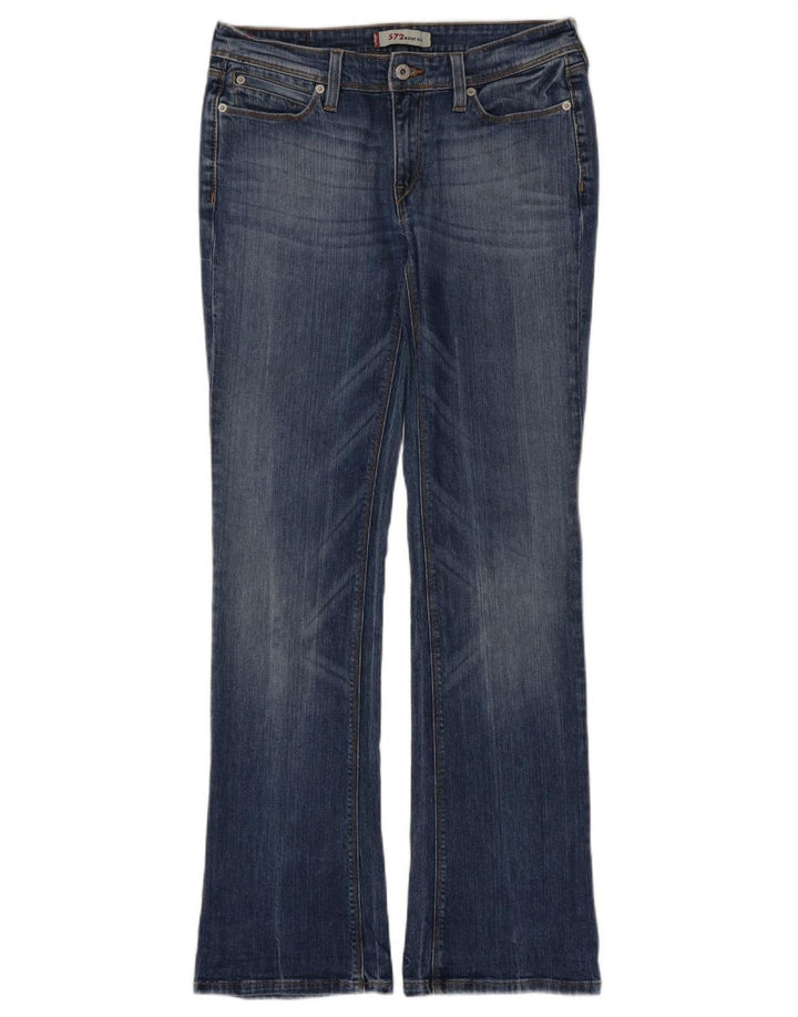 Damskie jeansy Levi's 572 Bootcut W31 L34 Niebieska bawełna