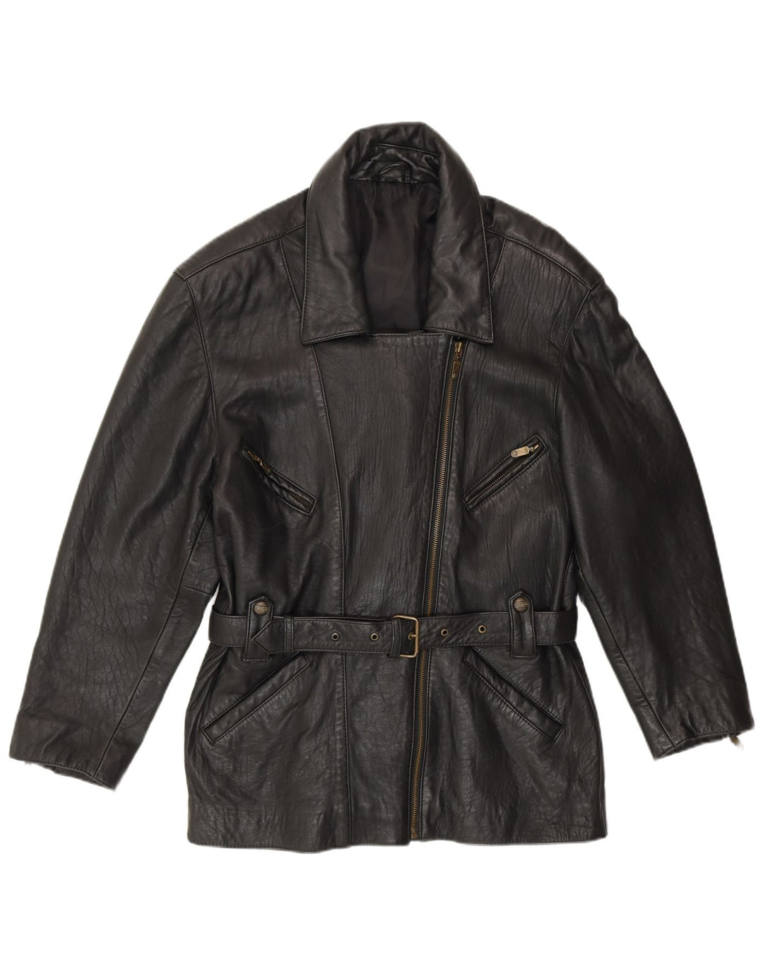 MADDOX Damska kurtka skórzana IT 42 Średnia czarna skóra