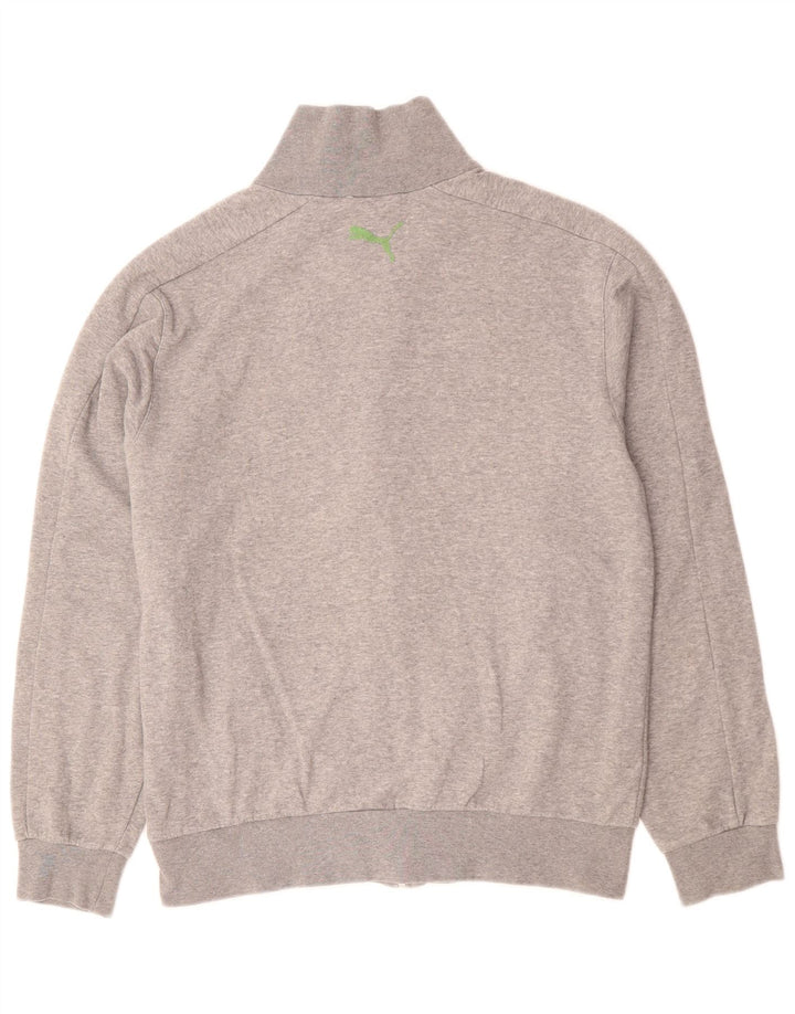 Męska kurtka dresowa PUMA z grafiką, średnio szara