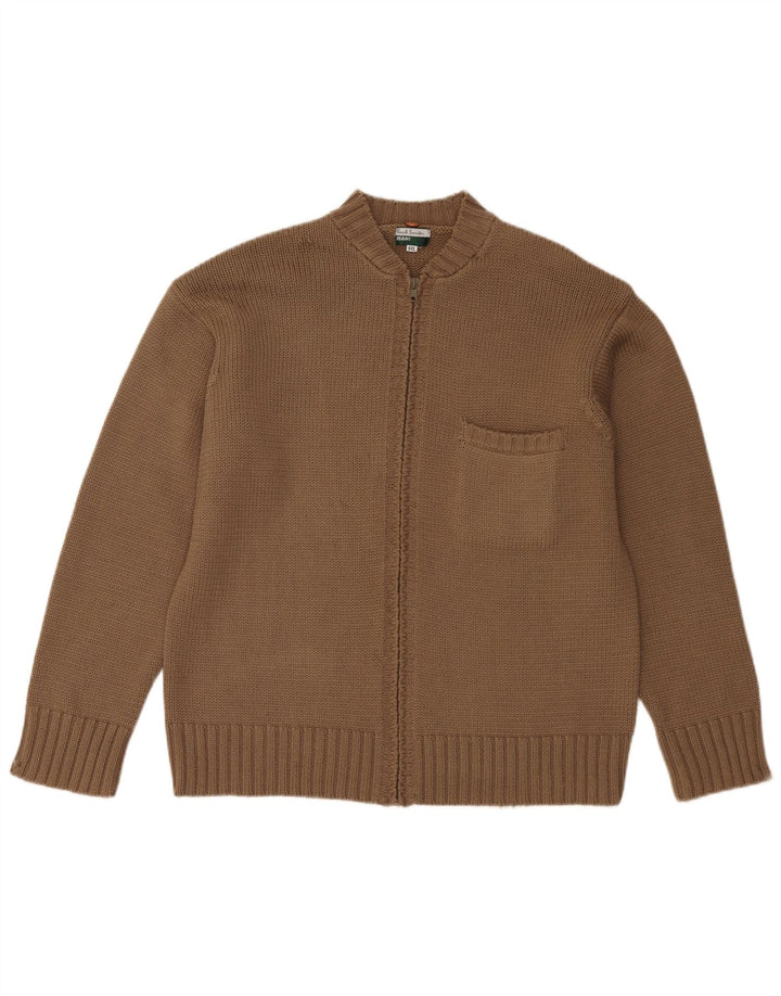 Sweter damski Paul Smith, kardigan UK 20 2XL, beżowa wełna