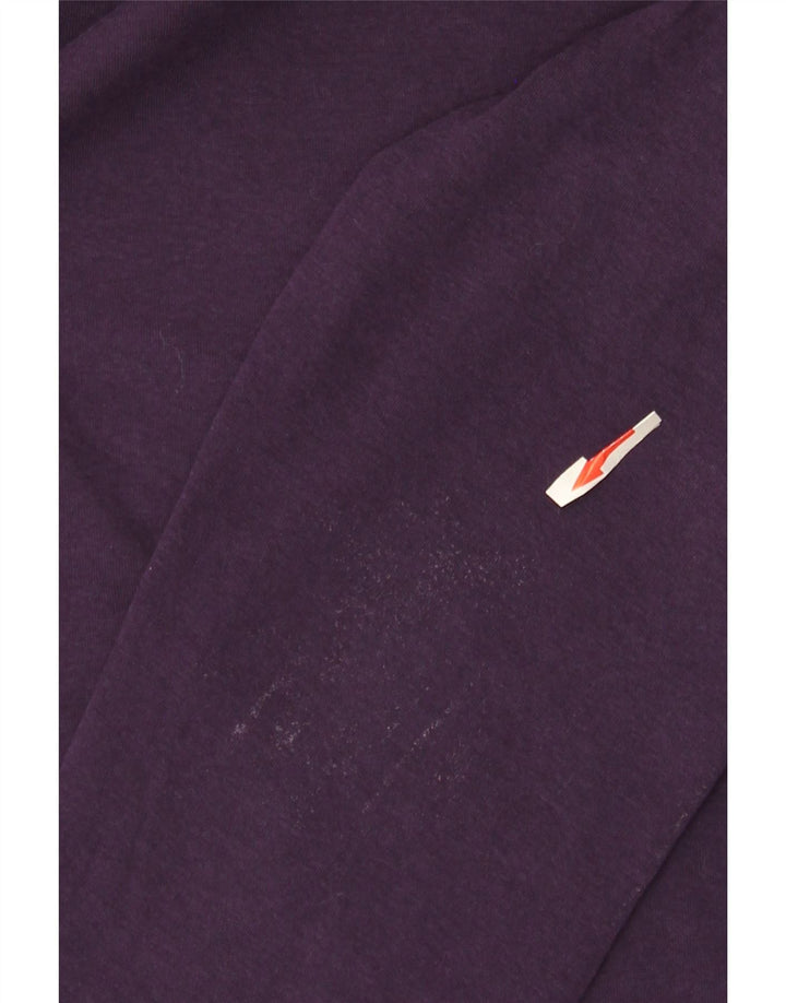 Damski top z długim rękawem Eddie Bauer UK 14, duży, fioletowy, bawełniany