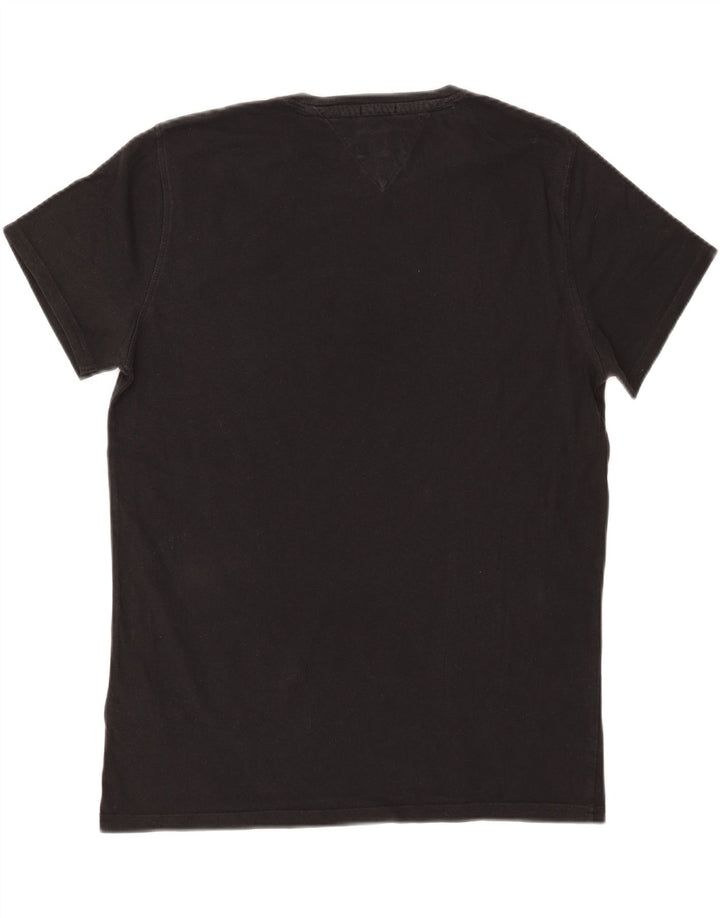 Męska koszulka T-shirt o regularnym kroju Tommy Hilfiger, średnia czarna bawełna
