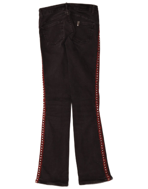 Liu Jo Womens Bootcut Jeans W26 L31 Black Cotton