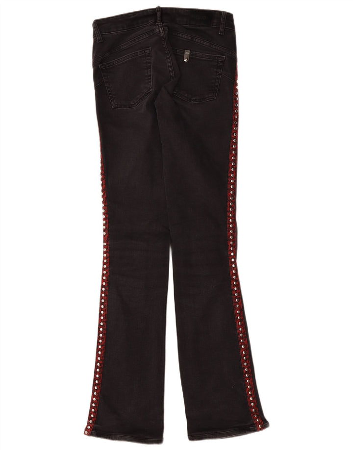 Damskie jeansy Bootcut Liu Jo W26 L31 Czarne bawełniane
