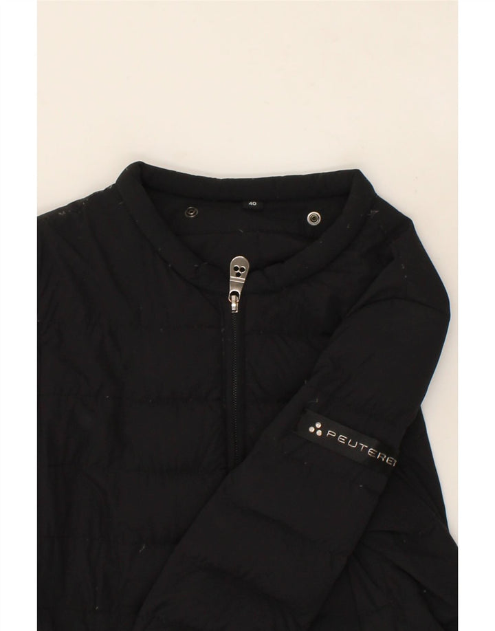 PEUTEREY Womens Padded Coat IT 40 Small Black Polyamide Vintage PEUTEREY and Second-Hand PEUTEREY from Messina Hembry 