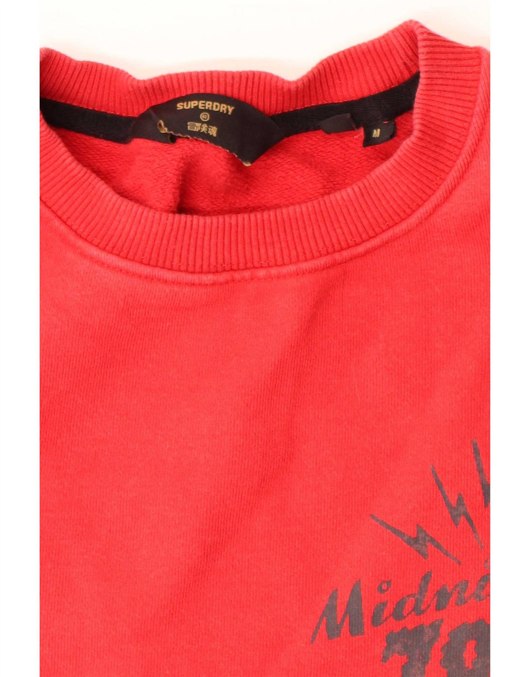 Męski sweter z grafiką Superdry, średni czerwony