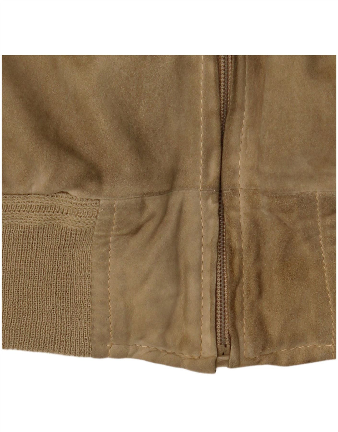 Vintage męska zamszowa kurtka bomber UK 38 średni beż