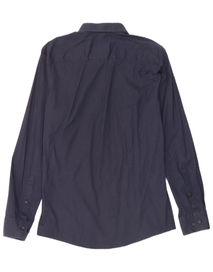 Koszula męska Hugo Boss Slim Fit, mała, granatowa, bawełniana