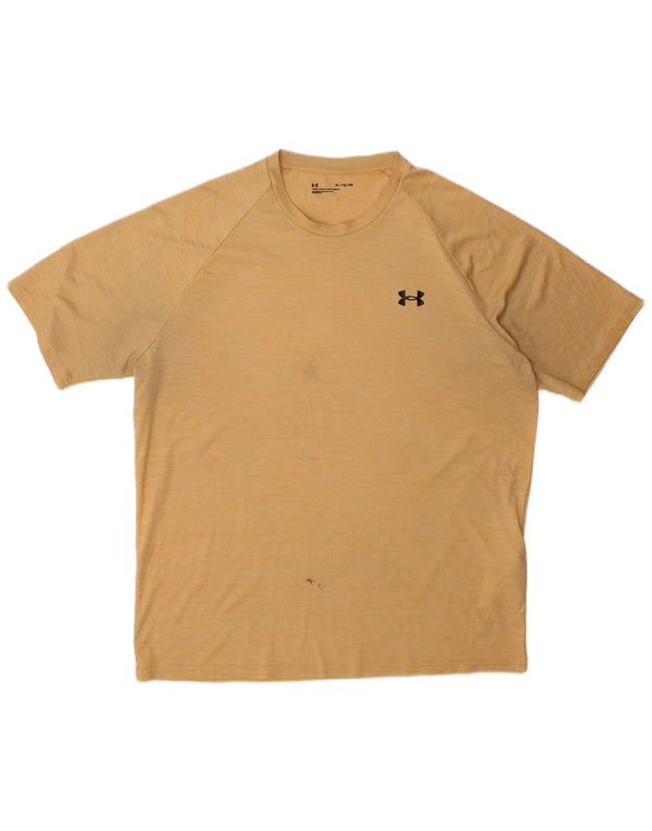 Męska koszulka t-shirt Under Armour XL, żółty poliester